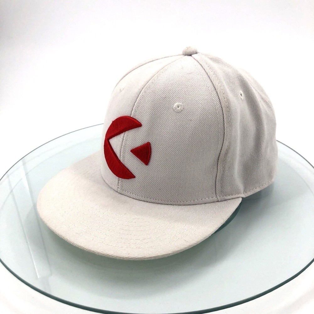 Dorko Hungary Mens Hat Ball Cap White S/M Embroidered Logo Twill Streetwear FLAW